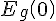 {E}_{g}\left ( {0} \right )